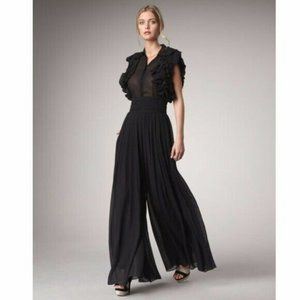 Rachel Zoe 10 Delfina Chiffon Pant Silk High Waist